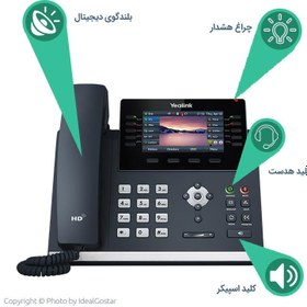 تصویر آی پی فون یلینک مدل SIP-T46U YeaLink SIP-T46U IP Phone