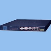 تصویر سوئیچ Planet GSW-2620HPبا 24 پورت +GE POE و 2 پورت GE SFP سوئیچ Planet GSW-2620HPبا 24 پورت +GE POE و 2 پورت GE SFP