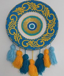 تصویر بشقاب دیوارکوب سفالی سنتی کد 102396 