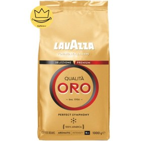 تصویر دانه قهوه لاوازا مدل Qualità Oro وزن ۱ کیلوگرم 