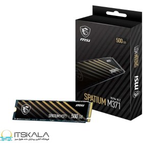 تصویر حافظه اس اس دی (هارد اس اس دی) ام اس آی Spatium M371 500G NVMe M.2 MSI Spatium M371 500G NVMe M.2 SSD