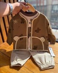 تصویر ست سه تیکه وارداتی اسپورت پسرانه تدی با کیفیت مناسب ۴.۵ تا ۷ سال - سایز 