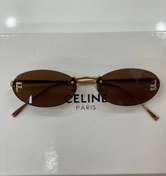 تصویر عینک فندی فریم لس قهوه ایی 