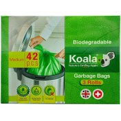 تصویر کیسه زباله کوالا مدل Biodegradable سایز متوسط بسته 42 عددی 