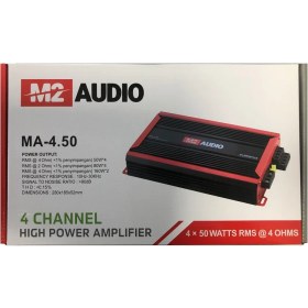 تصویر آمپلی فایر چهارکانال M2 Audio مدل MA-4.50 M2 AUDIO