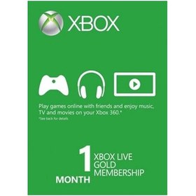 تصویر گیفت کارت XBox Live Gold یک ماهه 