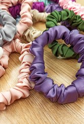 تصویر مینی اسکرانچی ابریشم first class Silk Mini scrunchies