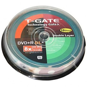 تصویر DVD خام 8.5 گیگابایتی - DVD 9 تی گیت T-Gate پک 10 عددی DVD Tgate