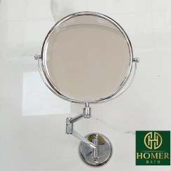 تصویر آینه میکاپ بازویی 5 برابر کروم هایشن 0112 