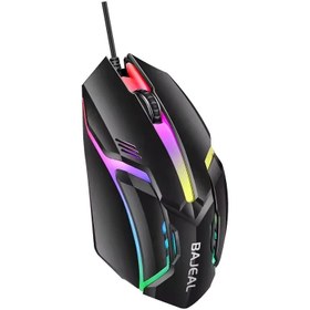 تصویر ماوس گیمینگ RGB طرح باجیل مدل D3 Mouse Gaming BAJEAL D3