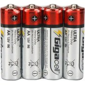 تصویر باتری چهارتایی قلمی Gigacell Ultra Heavy Duty R6 1.5V AA بسته ۴۰ عددی شرینک GIGACELL ULTRA HEAVY DUTY AA R6 BATTERIES 
