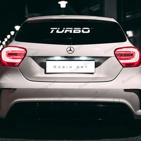 تصویر استیکر ماشین طرح Turbo 