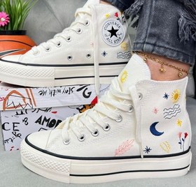 تصویر Platform Embroidered Converse 