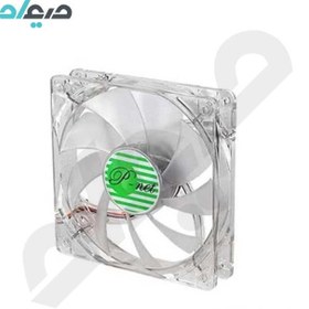 تصویر فن کیس تخلیه هوا 8*8 شیشه‌ای چراغ‌دار پی‌نت P-net Fan case 8*8