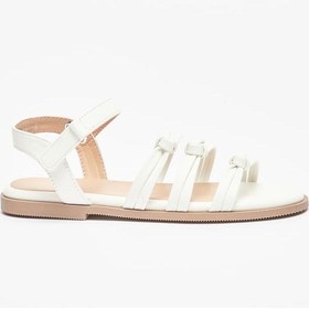 تصویر صندل بنددار دخترانه با بسته شدن چسبی - مجموعه رمضان برند flora bella by shoexpress Girl's Strappy Sandals with Hook and Loop Closure Ramadan Collection