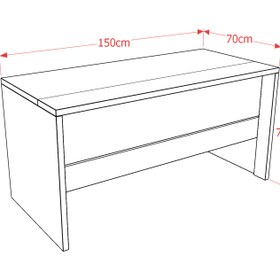 تصویر میز کارمندی فوفل مدل EM108 