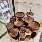 تصویر سرویس کامل پذیرایی چوب گردو 