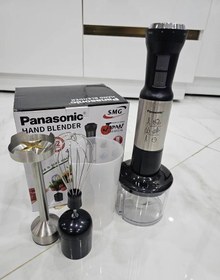 تصویر گوشتکوب برقی چهارکاره پاناسونیک 2000 وات مدل 1372 تیغه طلایی Hand blender 4in1 Panasonic AS-1372