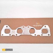 تصویر واشر منيفولد دود پژو 206 تيپ 5 موتور TU5 شرکتي ایساکو 