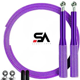 تصویر طناب سرعتی بدنسازی کراس فیت گلدن استار 1-730 BRS Jump Rope Golden Star 730