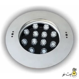 تصویر چراغ توکار استخری استیل 36وات فولکالر(RGB) برند LEDMAN 