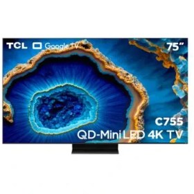 تصویر تلویزیون هوشمند QD-MINI LED 4K TV تی سی ال مدل C755 سایز 75 اینچ 