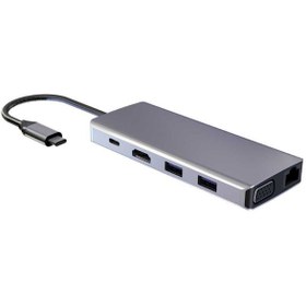 تصویر هاب یو اس بی جی سی پال 9 پورت JCPAL USB-C hub JCP6179 with 9 ports