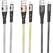 تصویر کابل تبدیل USB به لایتنینگ هوکو مدل U105 طول 1.2 متر (Anti-twist flat data cable) 