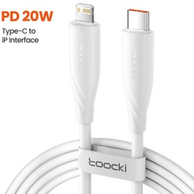 تصویر کابل تبدیل USB-C به Lightning توکی Toocki مدل 20W TQ-X38 