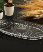 تصویر شیرینی خوری شیشه‌ای پاشاباغچه مدل ۵۴۷۸۳ الگانت 