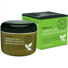 تصویر کرم دانه ی چای سبز فارم استی FARMSTAY Green Tea brightening Water Cream آبرسان، روشن کننده و جوانساز 100 میل 