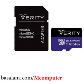 تصویر کارت حافظه وریتی مدل U3 ظرفیت ۶۴ گیگابایت سرعت ۸۰MB/s 