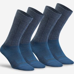 تصویر جوراب عایق حرارتی دکتلون کچوا – QUECHUA SH500 Mid – پک دوتایی – آبی 