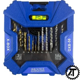 تصویر ست جعبه مته و گرد‌بر 56 عددی|بروک| 