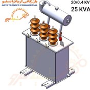 تصویر ترانسفورماتور توزیع 25KVA کنسرواتوری روغنی 