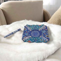 تصویر زیر سیگاری و لب گیر سیگار میناکاری |کد ST745 