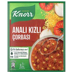 تصویر سوپ آماده ی کنور Anali kizli Corbasi ـ 70 گرم Knorr Anali kizli Corbasi soup, 70gr