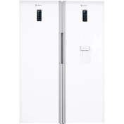 تصویر یخچال فریزر دوقلو اسنوا مدل SRD-SFD-M211SS ظرفیت ۳۸ فوت 