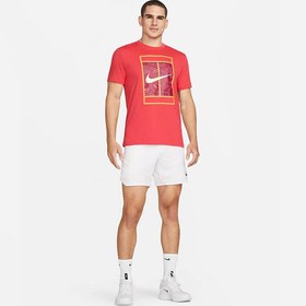 تصویر تیشرت تنیس مردانه نایک NikeCourt Dri-FIT- قرمز 