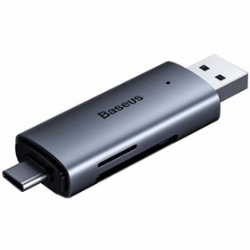 تصویر کارت خوان بیسوس CADKQ-B0G Baseus CADKQ-B0G Usb3.0/Type-C to Sd/Tf Card Reader