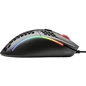 تصویر ماوس گلوریوس مدل D مخصوص بازی (مشکی مات) Glorious Model D Wired Gaming Mouse - 68g Superlight Honeycomb Design, RGB, Ergonomic, Pixart 3360 Sensor, Omron Switches, PTFE Feet, 6 Buttons - Matte Black