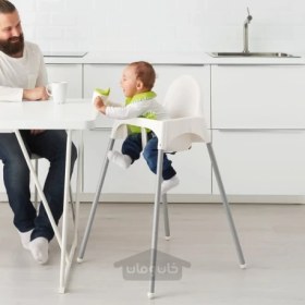 تصویر صندلی غذاخوری کودک ایکیا مدل IKEA ANTILOP IKEA ANTILOP highchair with safety belt Other colors