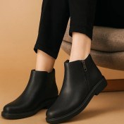 تصویر بوت مصنوعی کوتاه - مشکی 