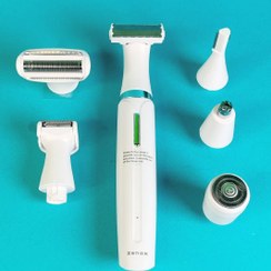 تصویر ماشین اصلاح 6 کاره موی بدن و صورت زیناکس مدل ZX-307M (ارسال رایگان) ZENOX ZX-307W MEN'S GROOMING SET