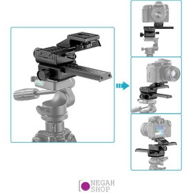 تصویر ریل ماکرو 4 جهته Neewer Pro 4-Way Macro Focusing Focus Rail Slider 