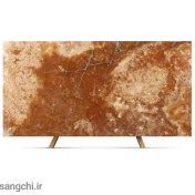 تصویر سنگ اسلب مرمر عسلی 