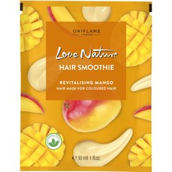 تصویر اسموتی (ماسک )موی انبه لاونیچر اوریفلیم LOVE NATURE Hair Smoothie Revitalising Mango Hair Mask for Coloured Hair