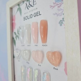 تصویر لاک ژل سالید ساده A&E 