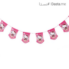 تصویر ریسه پرچم تم تولد کیتی 