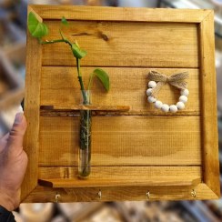 تصویر کاور فیوز چوبی دارای گلدان 